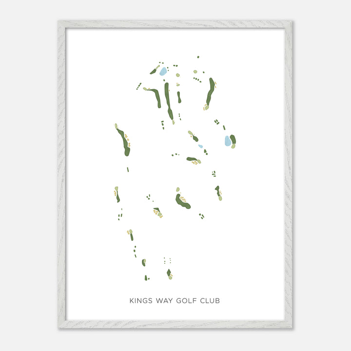 Print of Kings Way Golf Club Modern Map