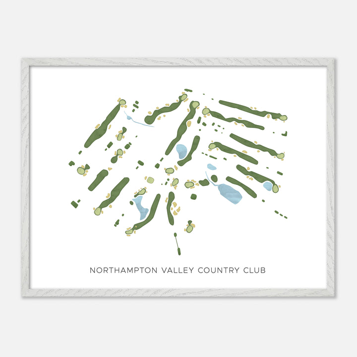 Print of Northampton Valley Country Club Modern Map