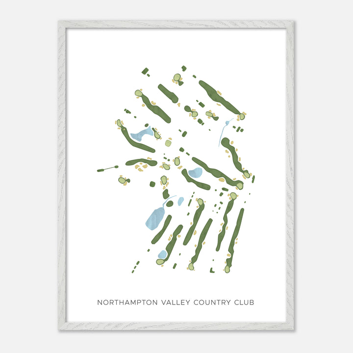 Print of Northampton Valley Country Club Modern Map