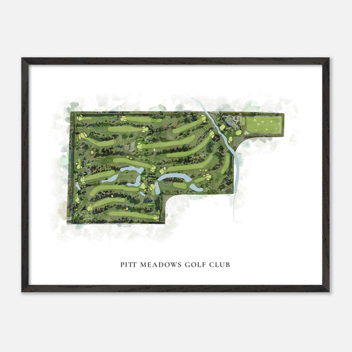 Print of Pitt Meadows Golf Club Classic Map