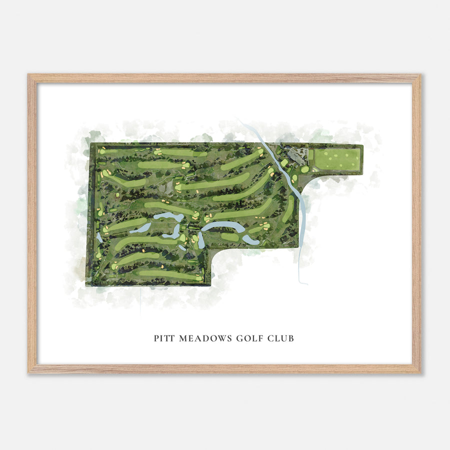 Print of Pitt Meadows Golf Club Classic Map