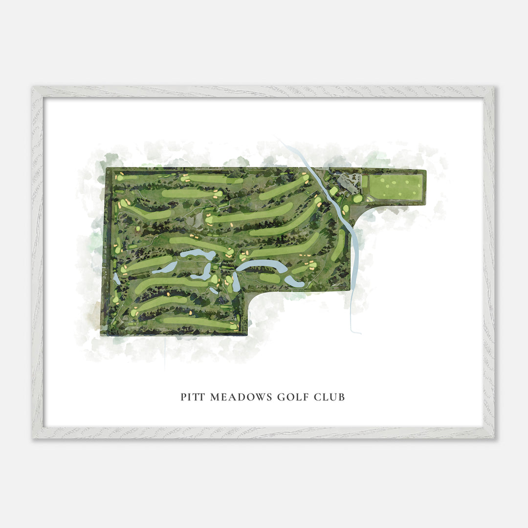 Print of Pitt Meadows Golf Club Classic Map