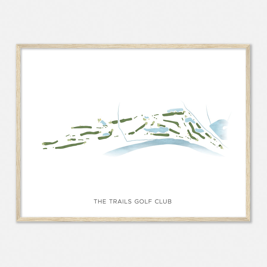 Print of The Trails Golf Club Modern Map