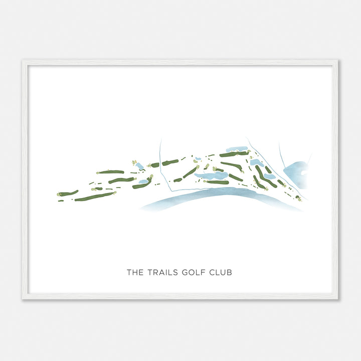 Print of The Trails Golf Club Modern Map