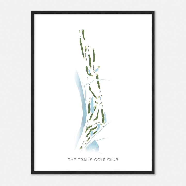 Print of The Trails Golf Club Modern Map