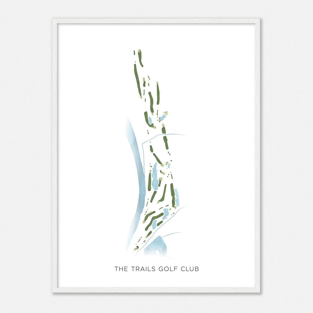 Print of The Trails Golf Club Modern Map