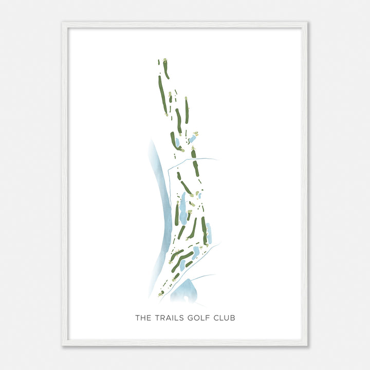 Print of The Trails Golf Club Modern Map