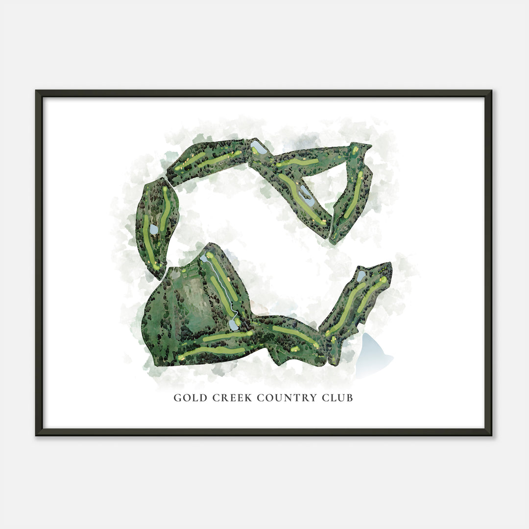 Print of Gold Creek Country Club Classic Map