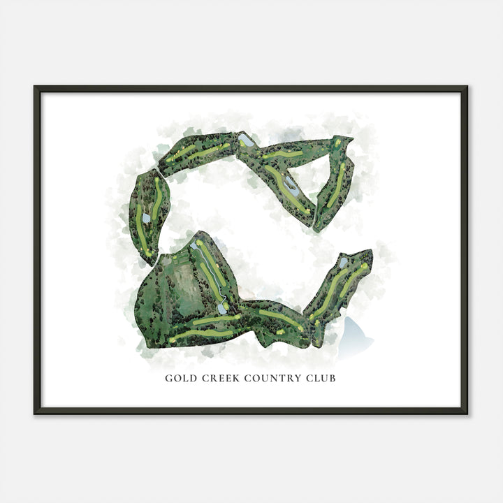Print of Gold Creek Country Club Classic Map