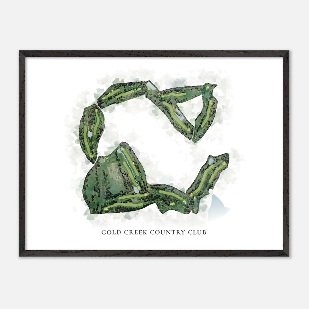 Print of Gold Creek Country Club Classic Map
