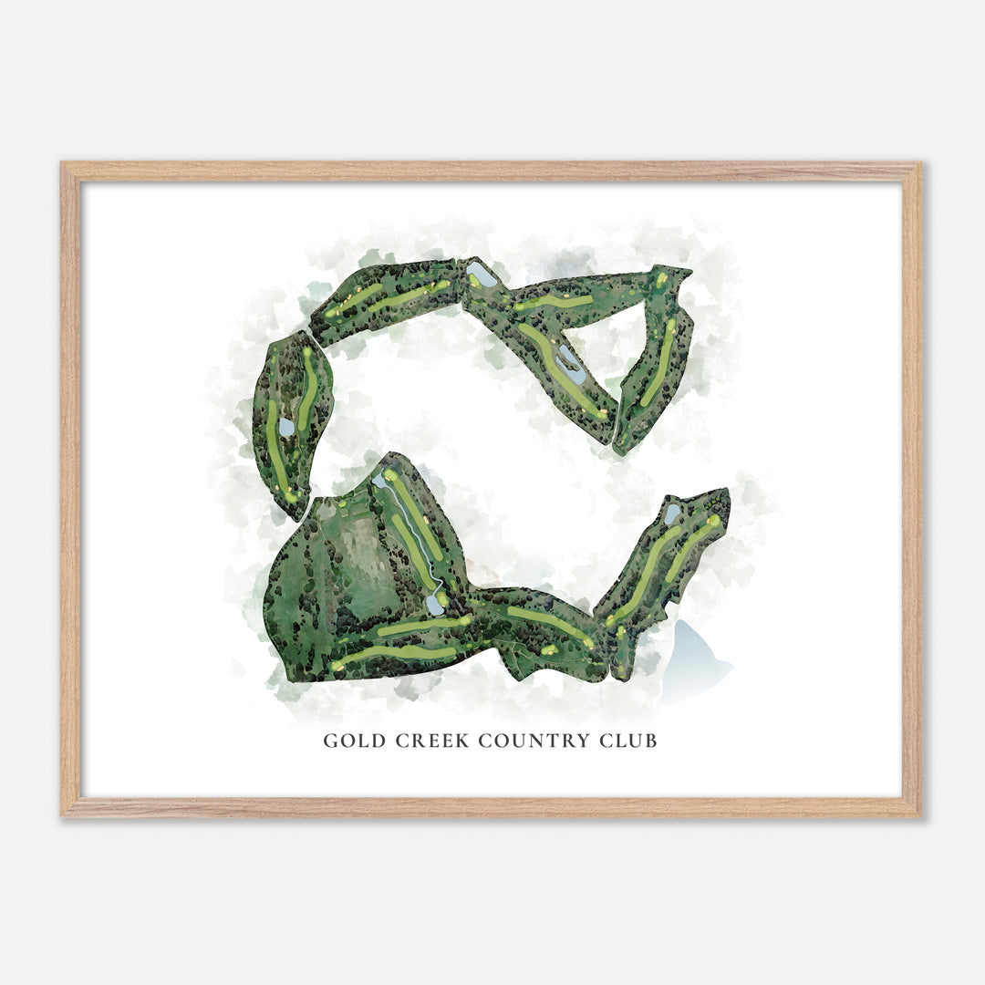 Print of Gold Creek Country Club Classic Map