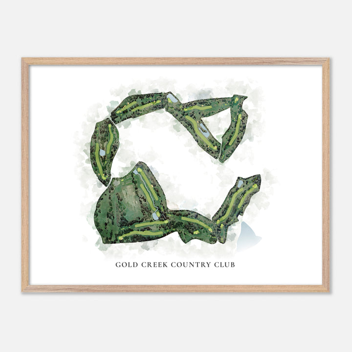 Print of Gold Creek Country Club Classic Map