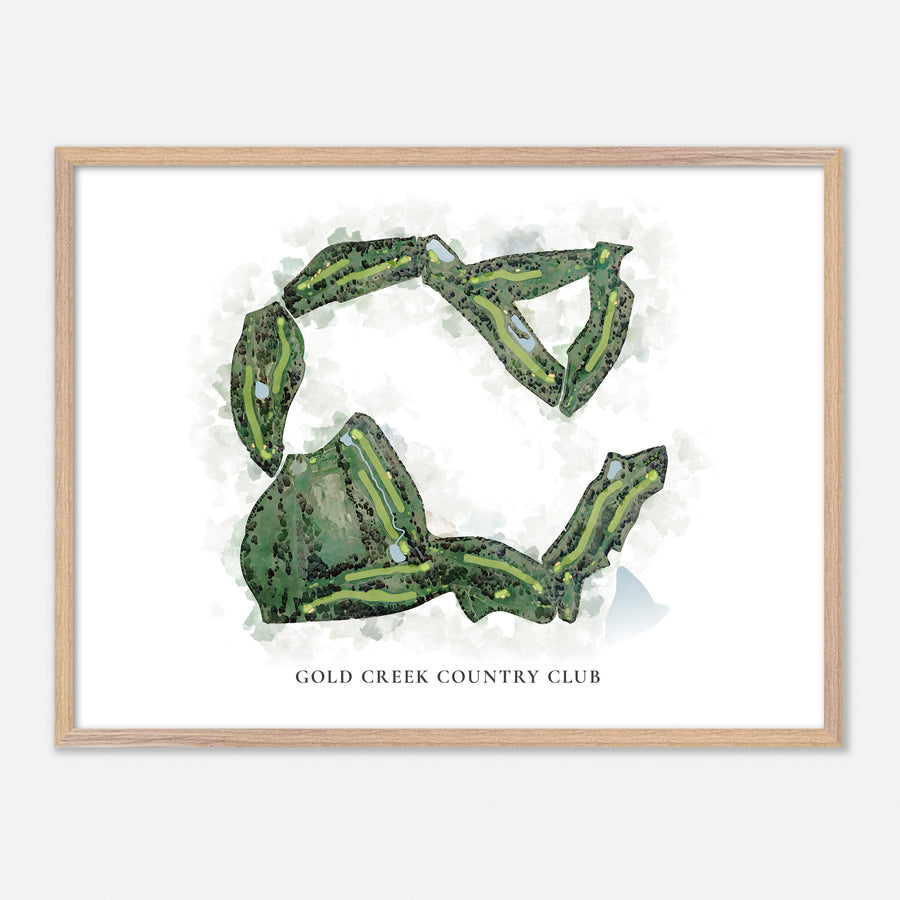 Print of Gold Creek Country Club Classic Map