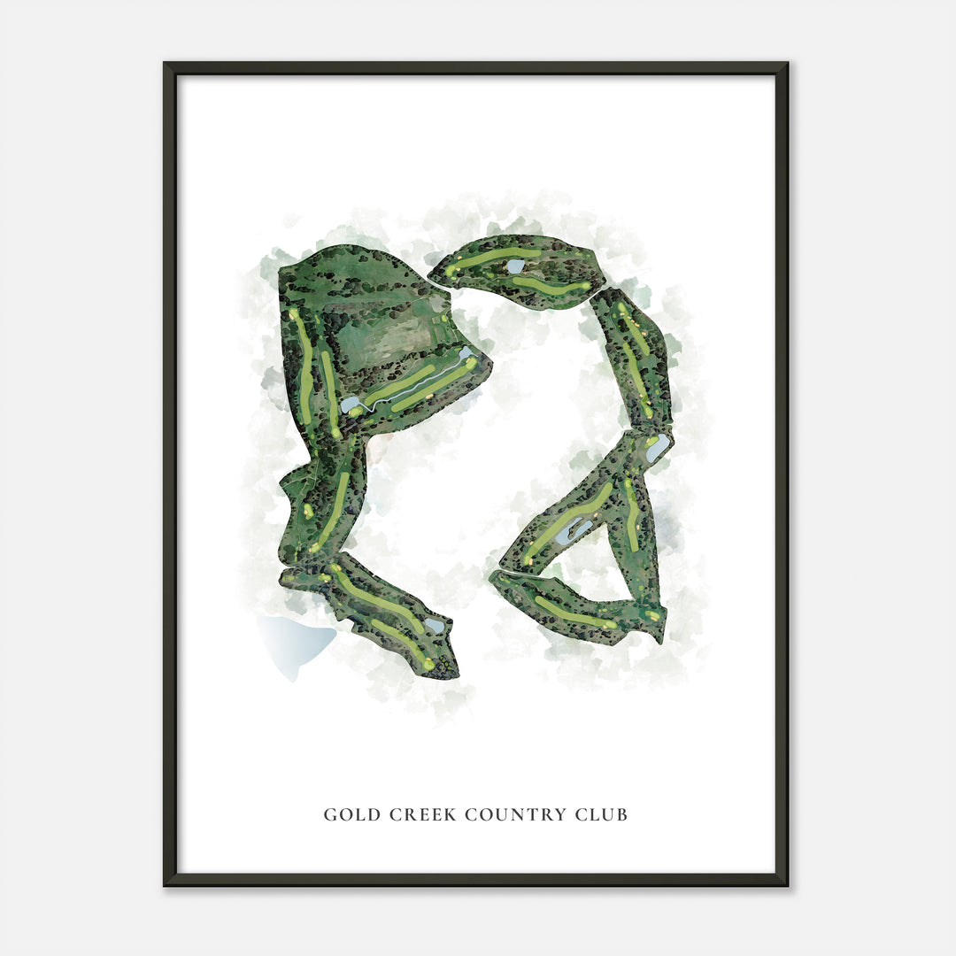 Print of Gold Creek Country Club Classic Map