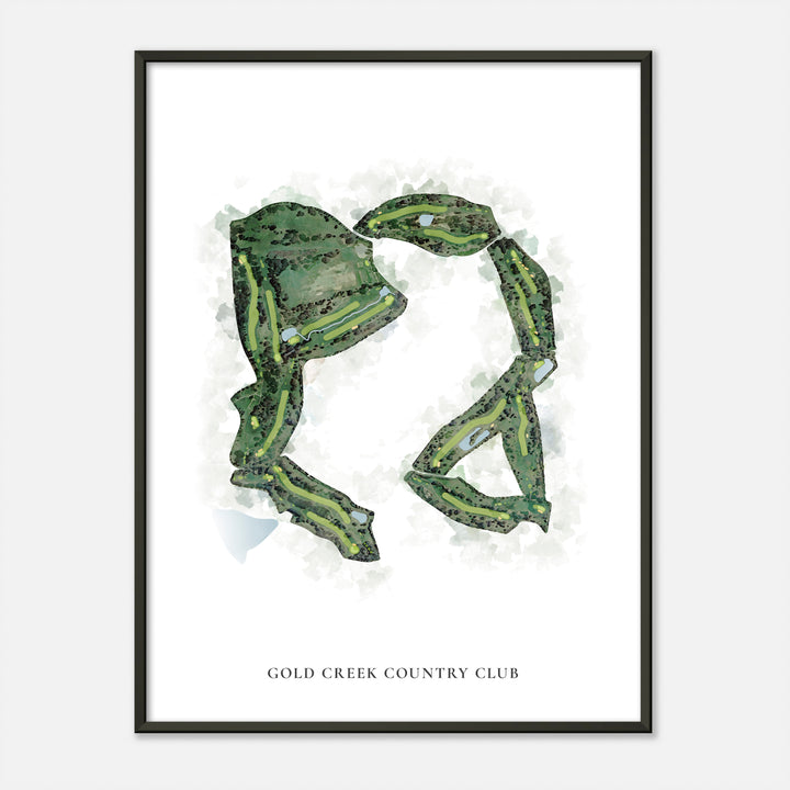 Print of Gold Creek Country Club Classic Map