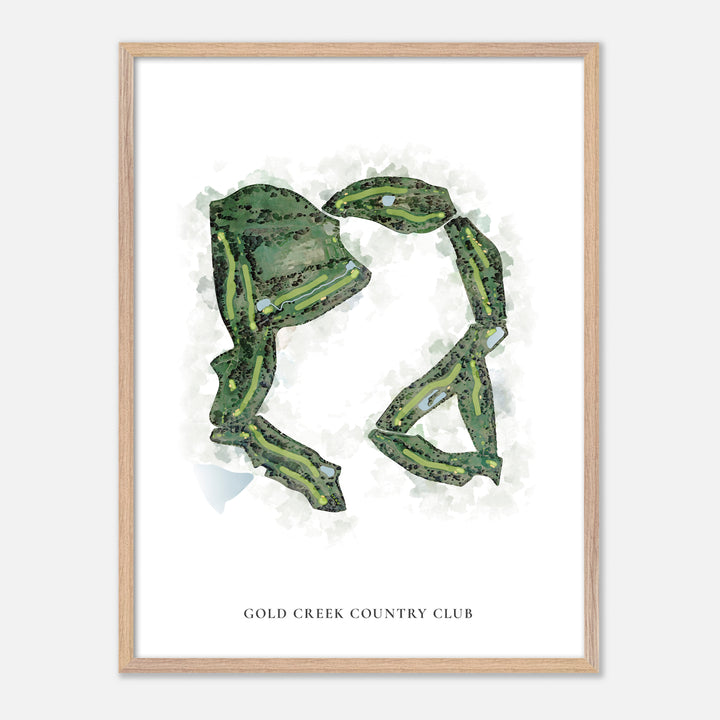 Print of Gold Creek Country Club Classic Map