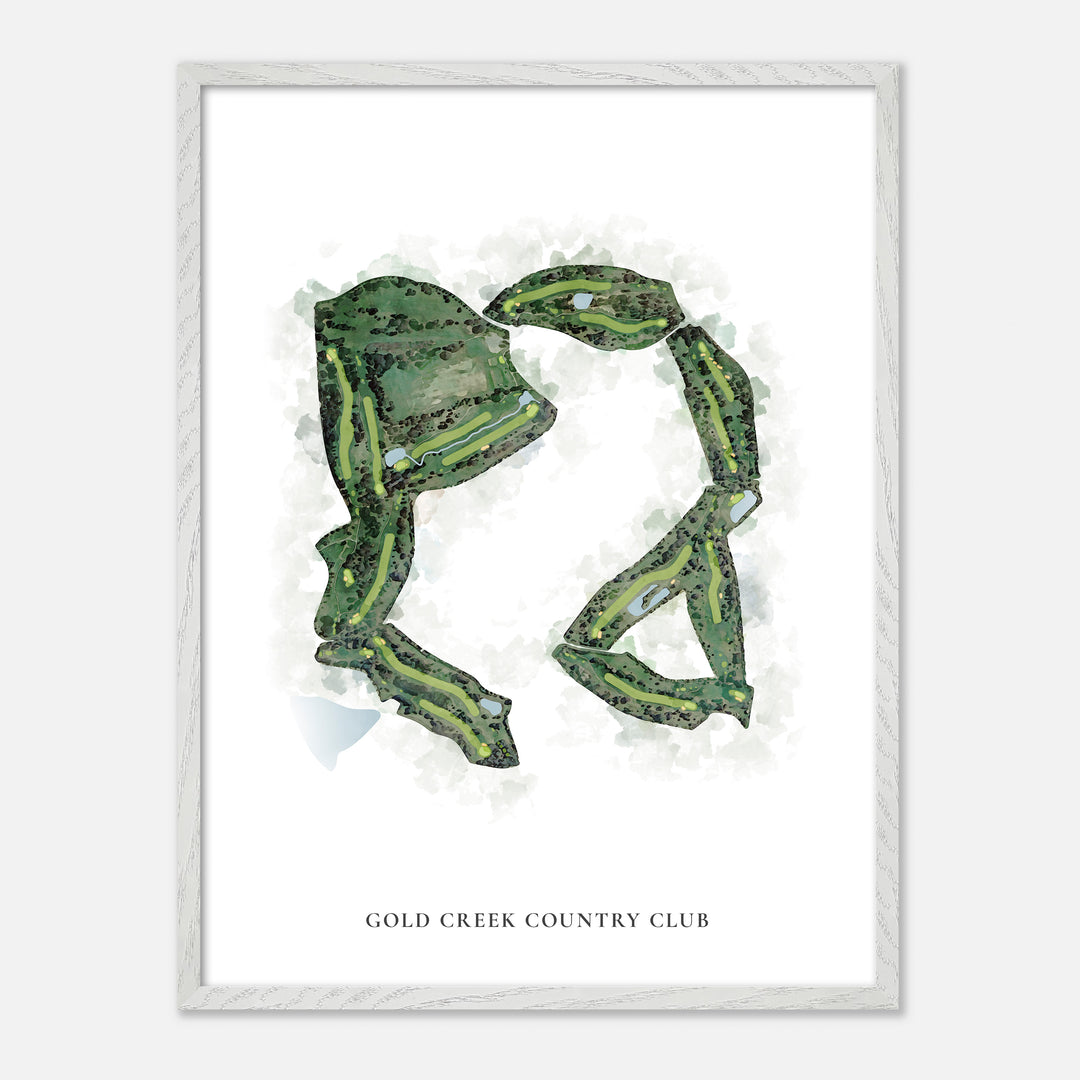 Print of Gold Creek Country Club Classic Map