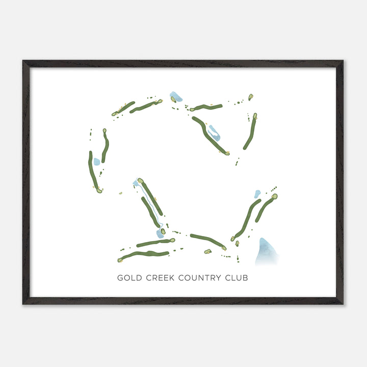 Print of Gold Creek Country Club Modern Map