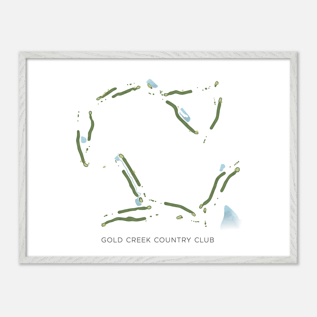 Print of Gold Creek Country Club Modern Map
