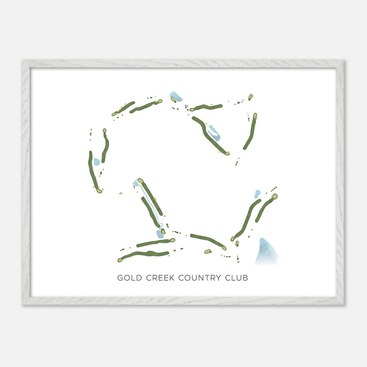 Print of Gold Creek Country Club Modern Map