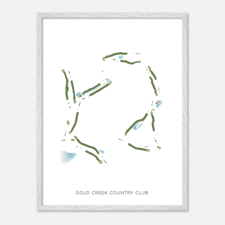 Print of Gold Creek Country Club Modern Map