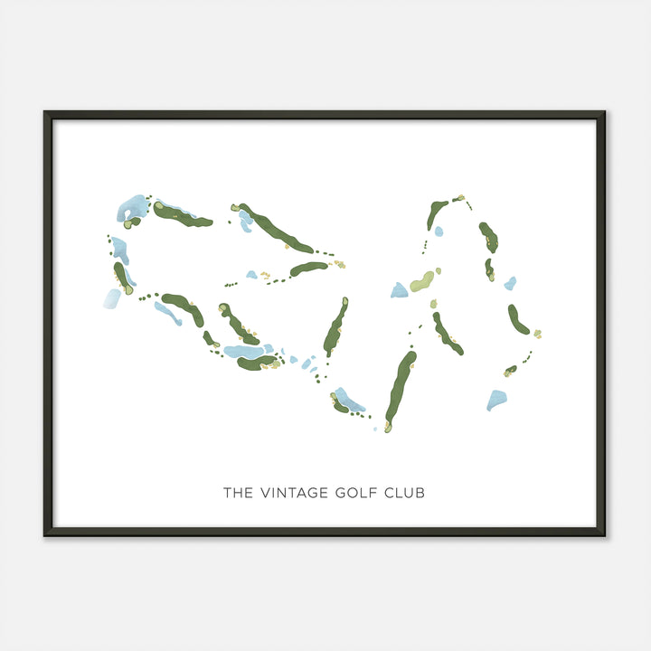Print of The Vintage Golf Club Modern Map