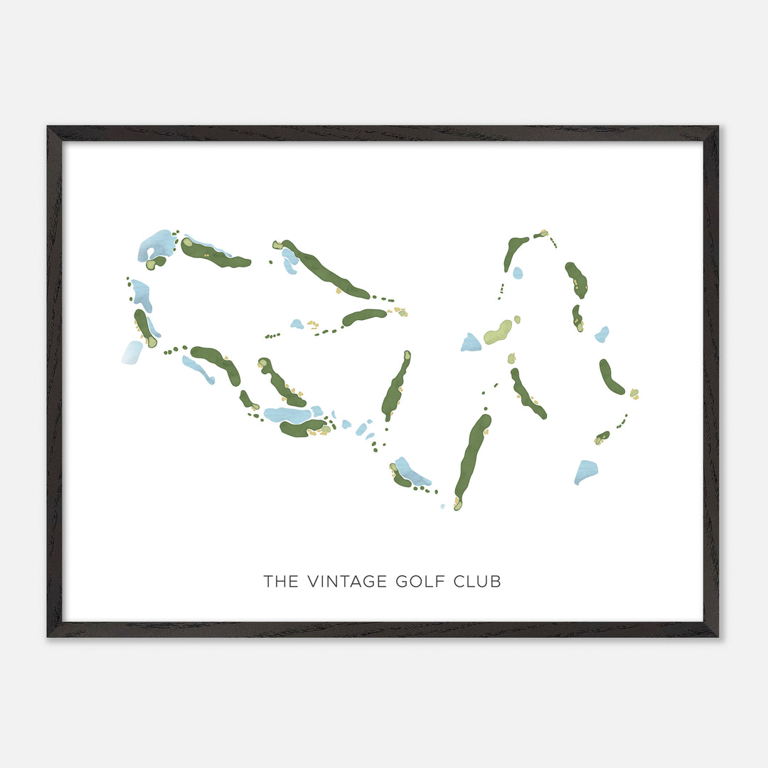 Print of The Vintage Golf Club Modern Map