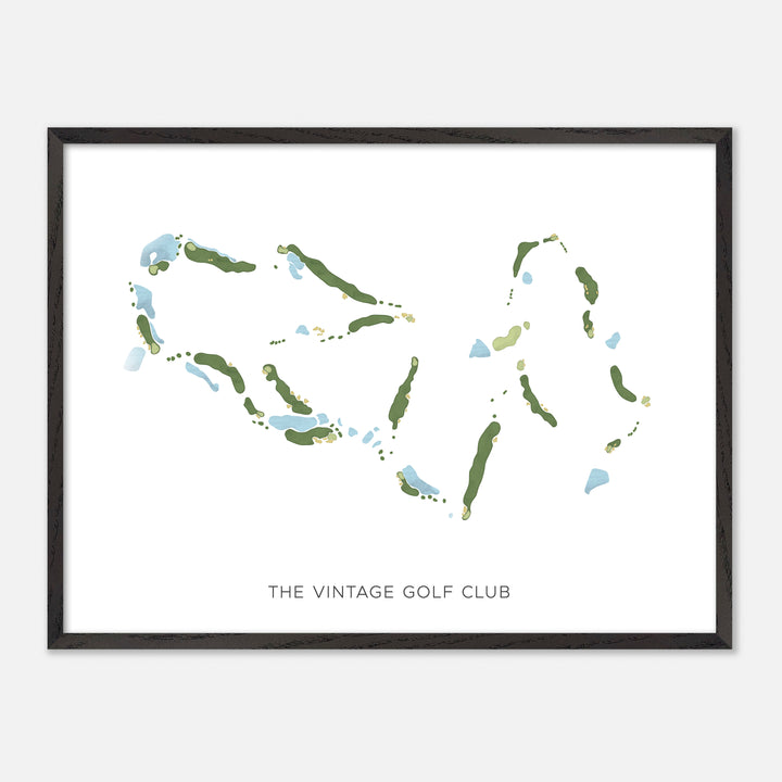 Print of The Vintage Golf Club Modern Map