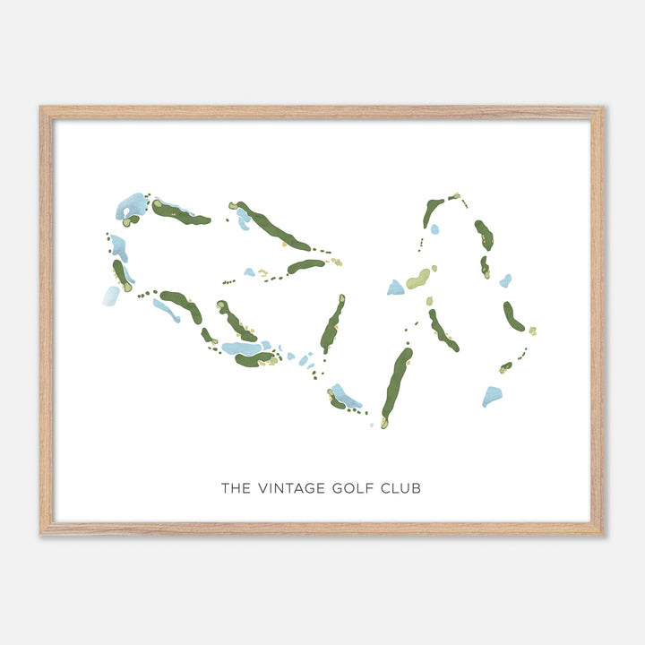 Print of The Vintage Golf Club Modern Map