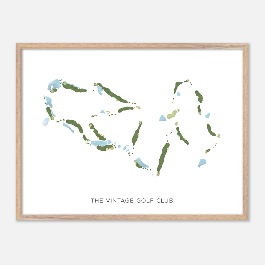 Print of The Vintage Golf Club Modern Map
