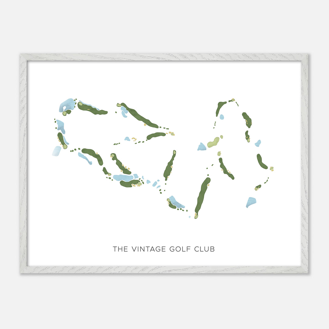 Print of The Vintage Golf Club Modern Map