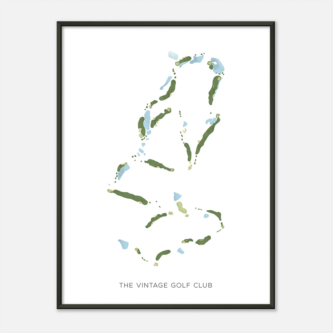Print of The Vintage Golf Club Modern Map