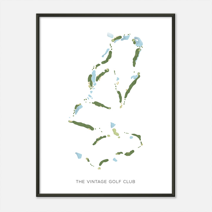 Print of The Vintage Golf Club Modern Map