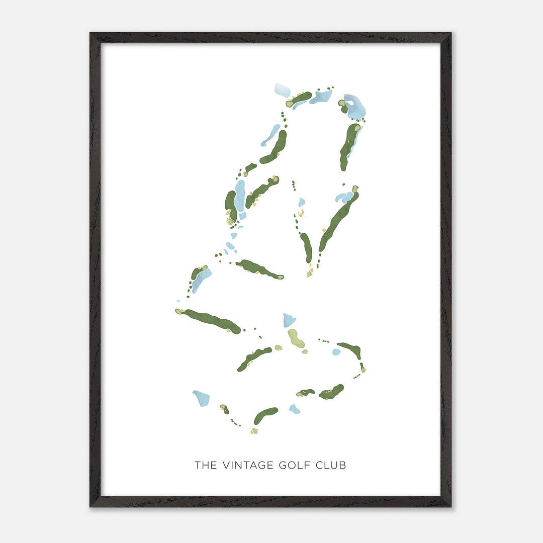 Print of The Vintage Golf Club Modern Map