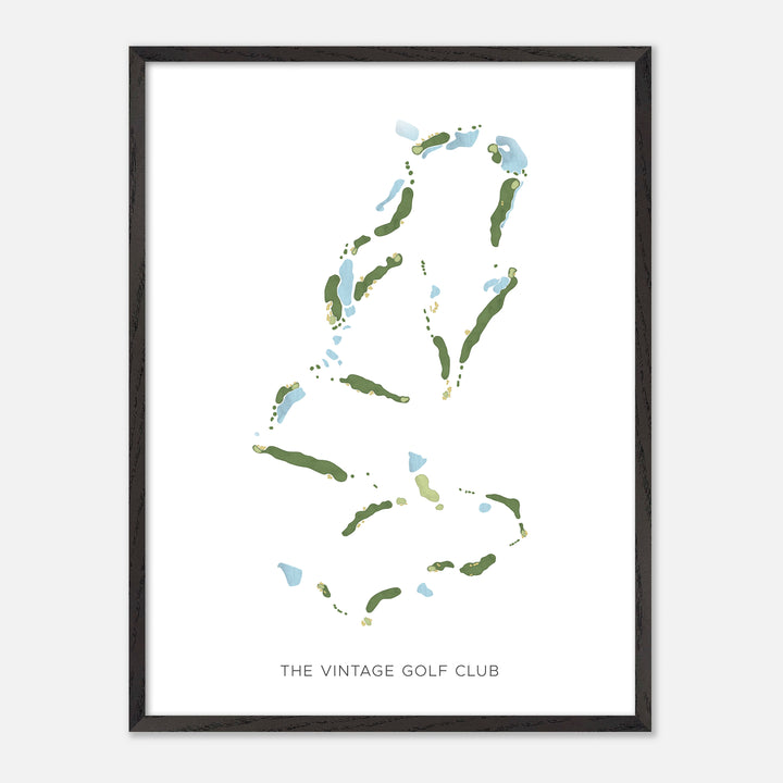 Print of The Vintage Golf Club Modern Map