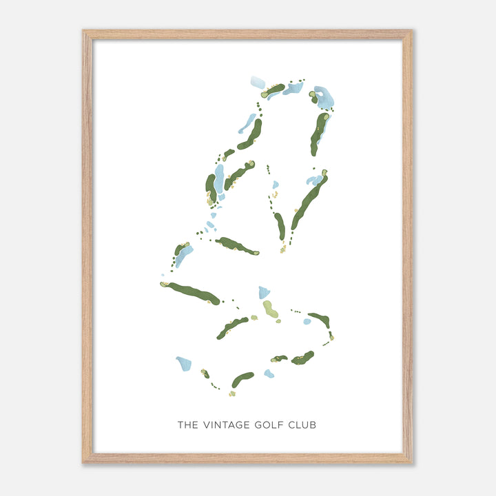 Print of The Vintage Golf Club Modern Map