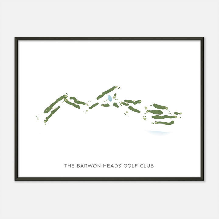 Print of The Barwon Heads Golf Club Modern Map
