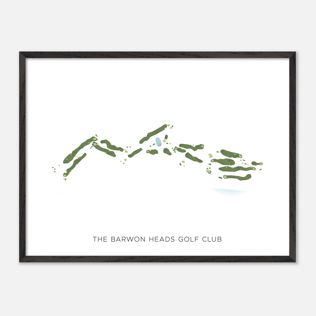 Print of The Barwon Heads Golf Club Modern Map
