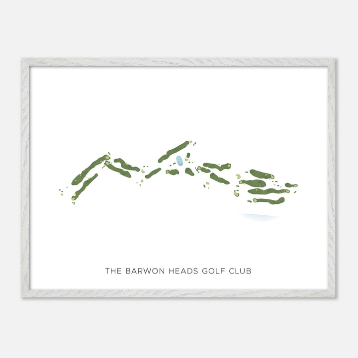 Print of The Barwon Heads Golf Club Modern Map
