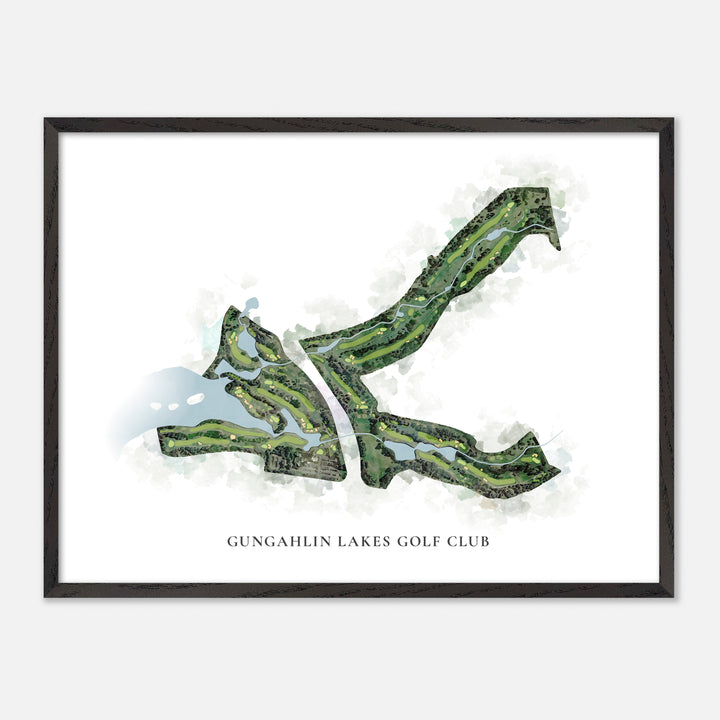 Print of Gungahlin Lakes Golf Club Classic Map