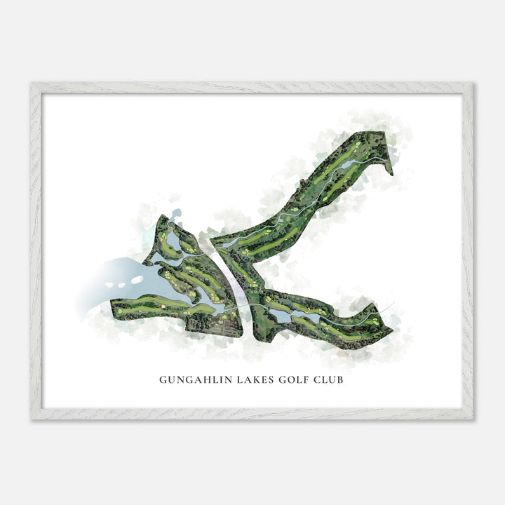 Print of Gungahlin Lakes Golf Club Classic Map