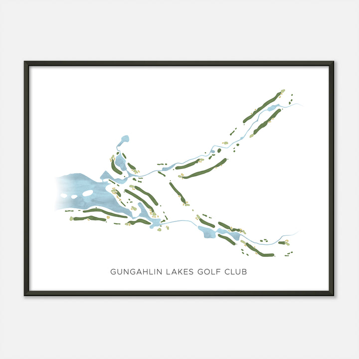 Print of Gungahlin Lakes Golf Club Modern Map