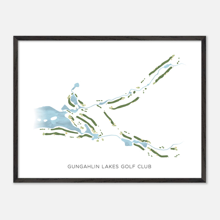 Print of Gungahlin Lakes Golf Club Modern Map
