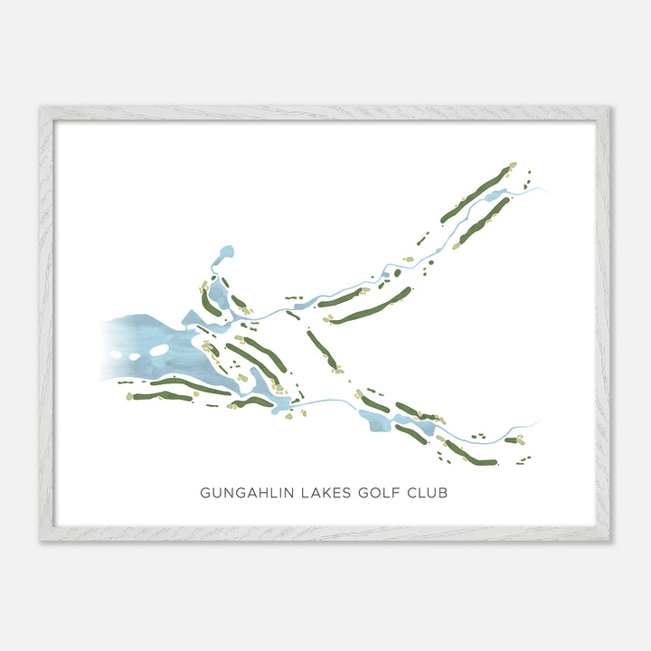 Print of Gungahlin Lakes Golf Club Modern Map