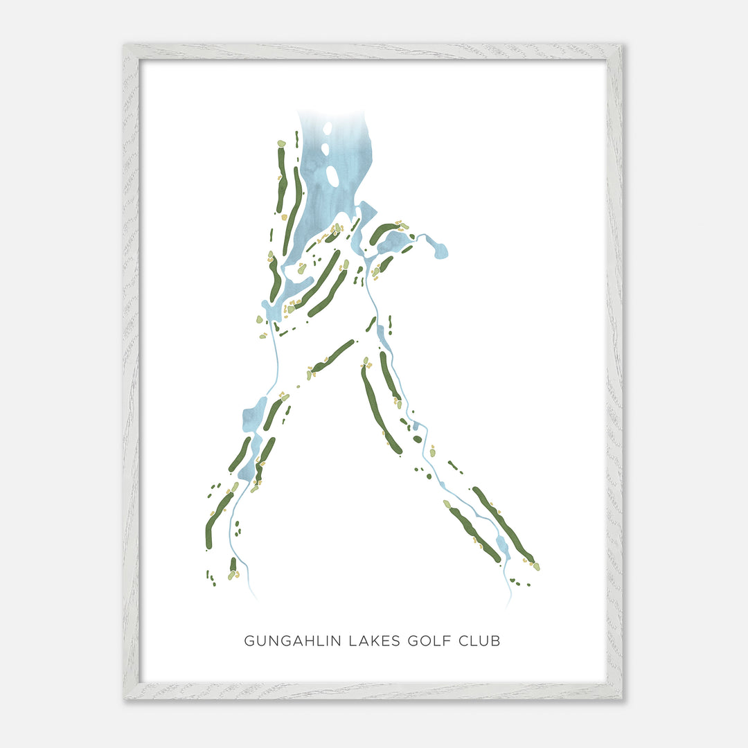 Print of Gungahlin Lakes Golf Club Modern Map