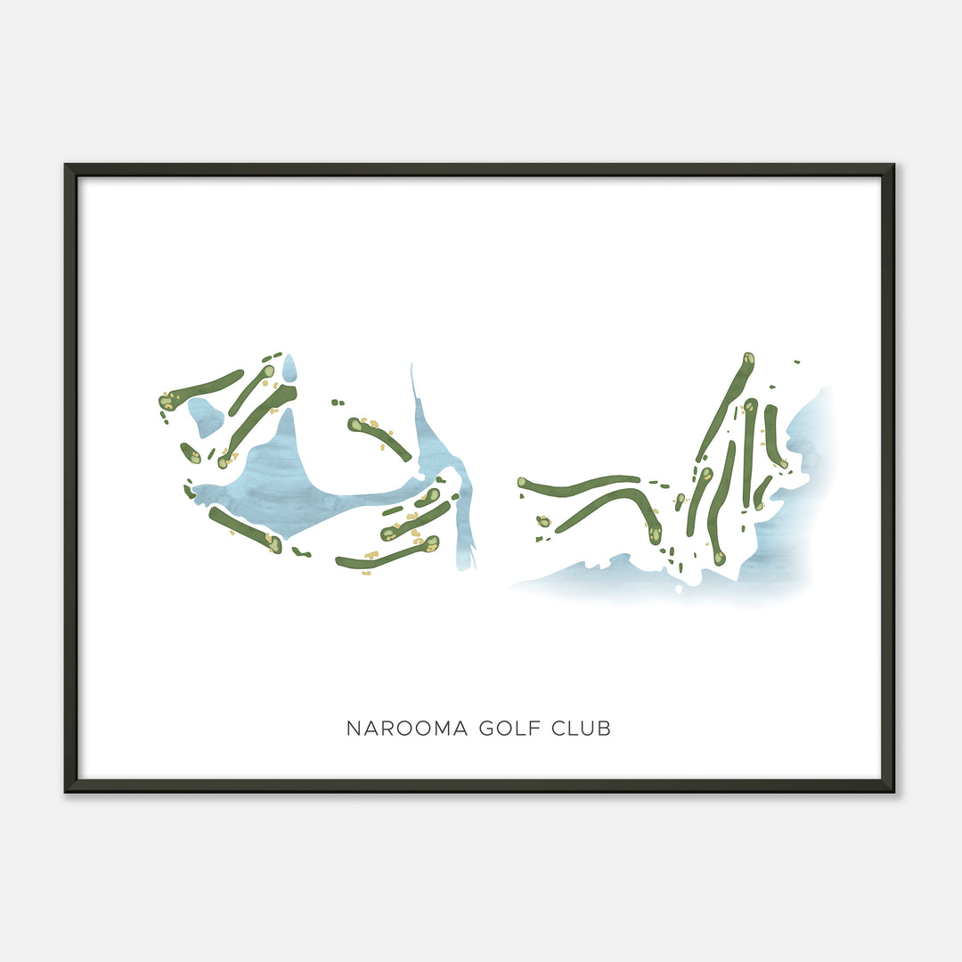 Print of Narooma Golf Club Modern Map