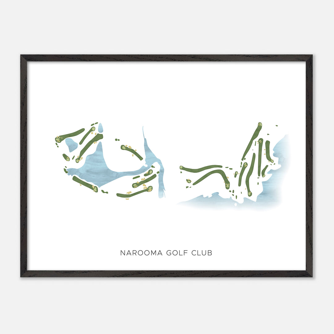 Print of Narooma Golf Club Modern Map