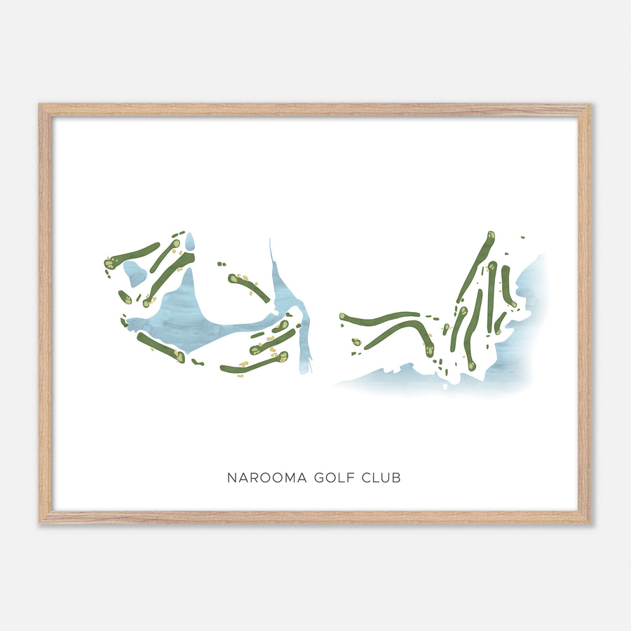 Print of Narooma Golf Club Modern Map