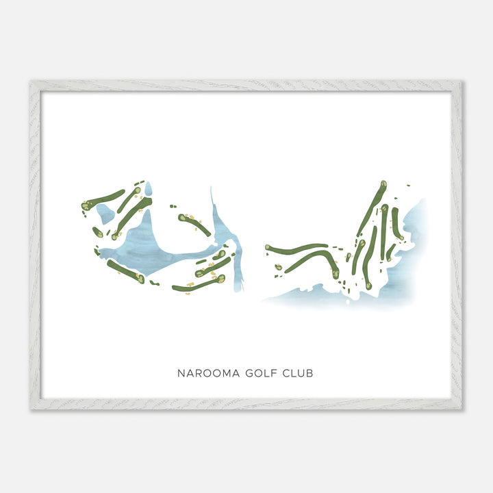 Print of Narooma Golf Club Modern Map