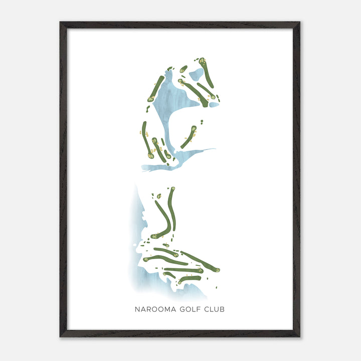 Print of Narooma Golf Club Modern Map